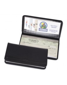  Personal Size Leather Check Cover - Check Binders & Covers  - Business Checks | Printez.com 7 ring binder for business checks, 7 ring desk check binder, business checks with binder
